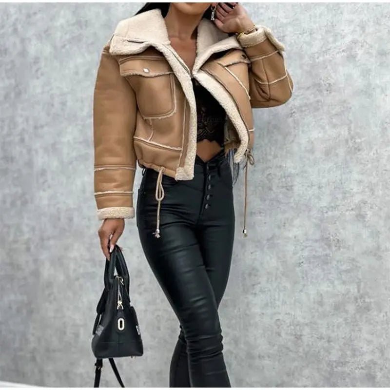Women's Jacket — Front Zipper Closure With Fleece Lining - Hudson Harper - Women Jacket