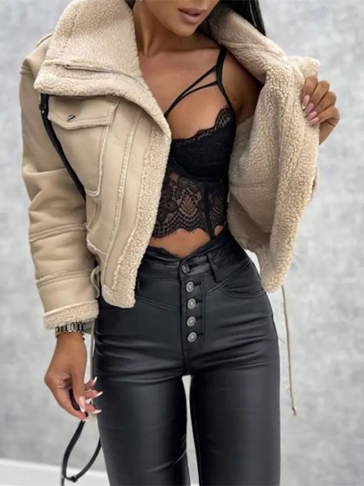 Women's Jacket — Front Zipper Closure With Fleece Lining - Hudson Harper - Women Jacket
