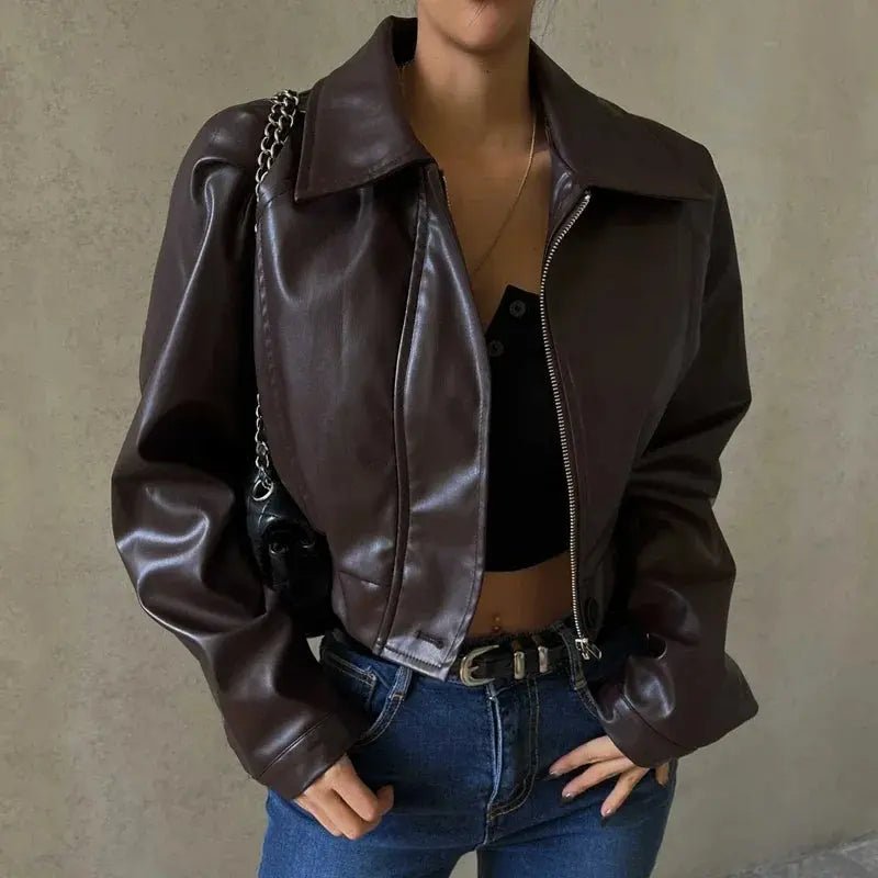 Women's Jacket — Oversized Fit Zipper Closure Casual Style - Hudson Harper - Women Jacket