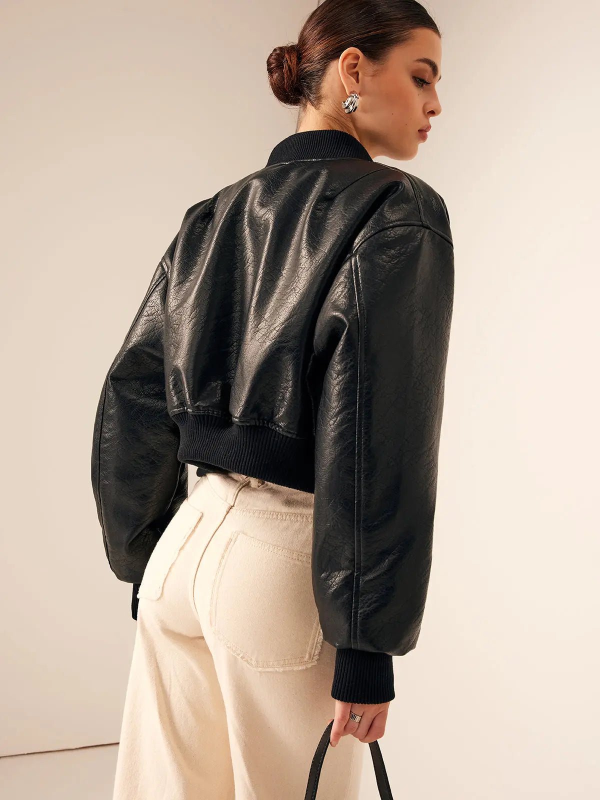 Women's Jacket — Short Length Zipper Closure Zipper Pockets - Hudson Harper - Women Jacket