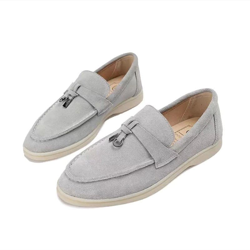 Women's Loafers — Slip - On Flat Sole Low Profile Closed Design - Hudson Harper - Women Loafers