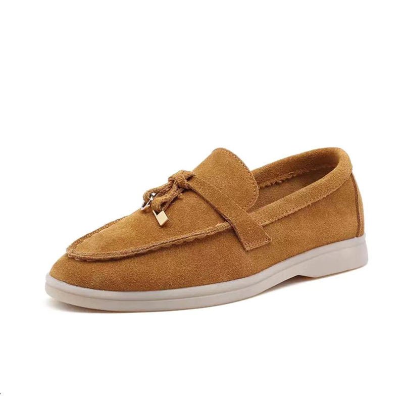 Women's Loafers — Slip - On Flat Sole Low Profile Closed Design - Hudson Harper - Women Loafers
