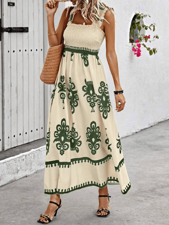 Women's Maxi Dress — Bohemian Style Loose Fit Summer Design - Hudson Harper - Women Maxi Dress