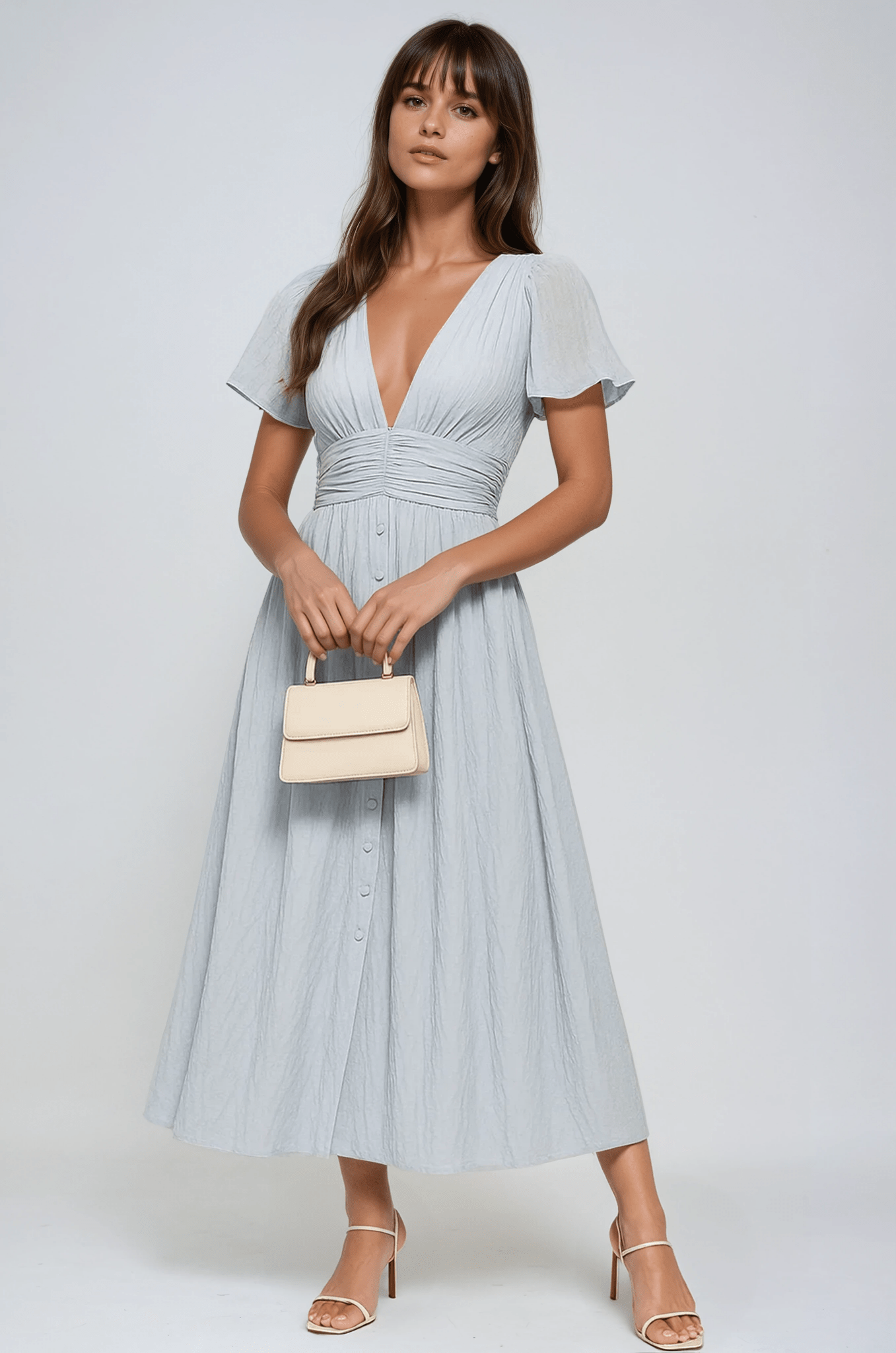 Women's Maxi Dress — Short Sleeve Relaxed Fit Casual Design - Hudson Harper - Women Maxi Dress