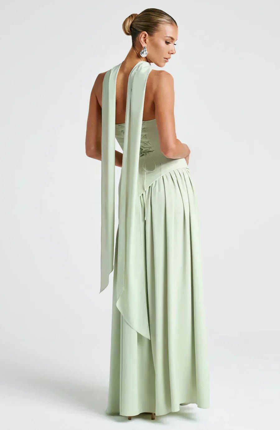 Women's Maxi Dress — Strapless High Slit Figure Hugging Fit - Hudson Harper - Women Maxi Dress
