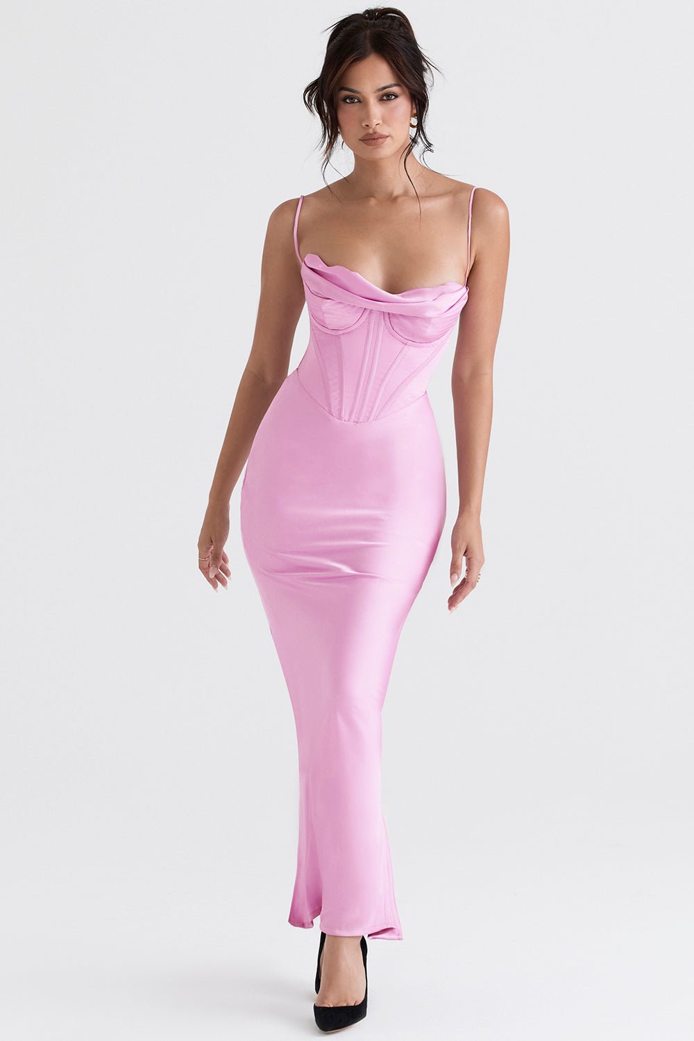 Women's Mini Dress — Bodycon Fit Pleated Tie - Back Closure - Hudson Harper - Women Maxi Dress