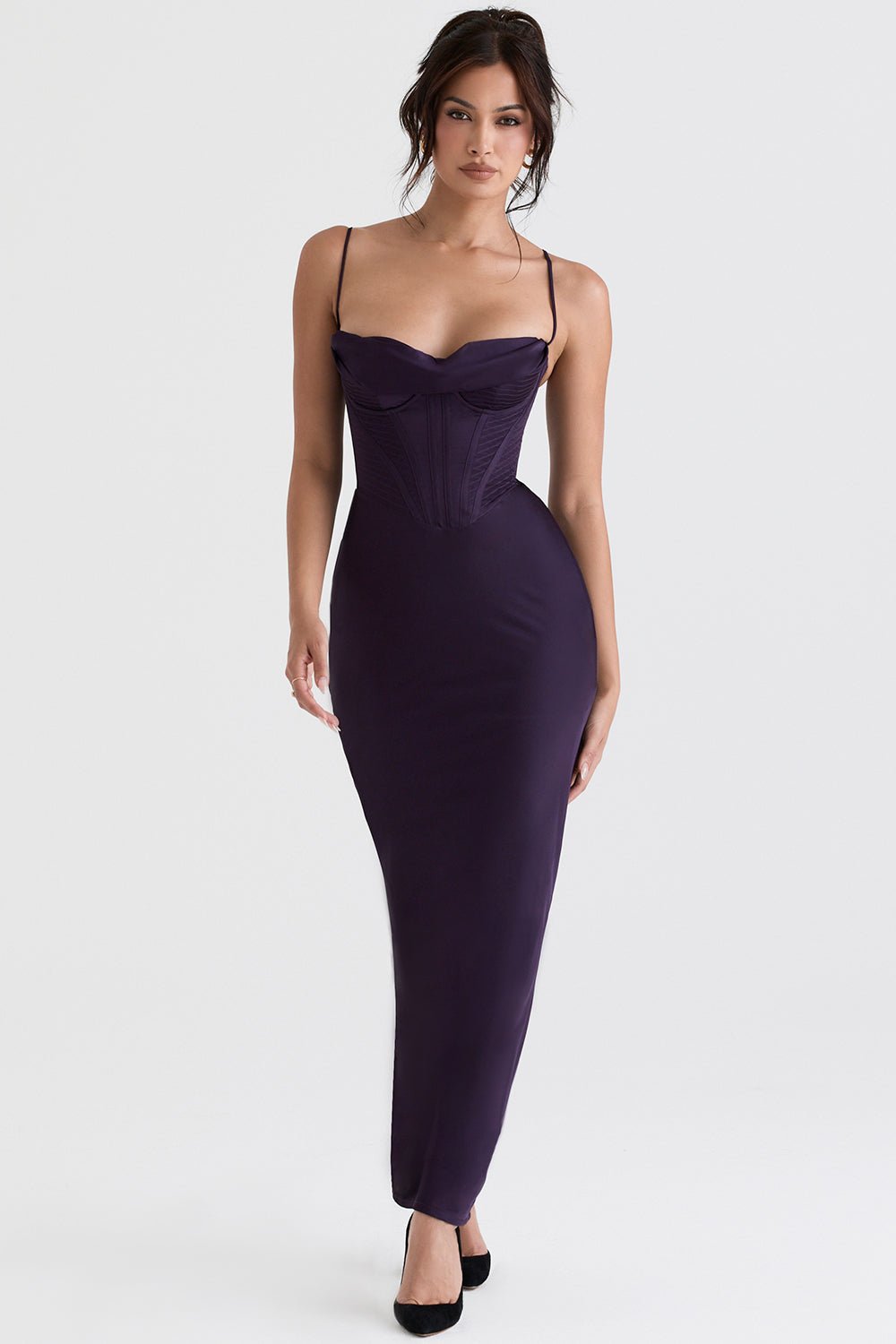 Women's Mini Dress — Bodycon Fit Pleated Tie - Back Closure - Hudson Harper - Women Maxi Dress