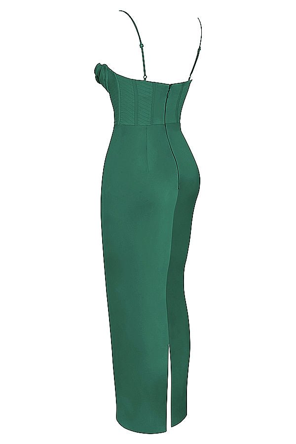 Women's Mini Dress — Bodycon Fit Pleated Tie - Back Closure - Hudson Harper - Women Maxi Dress