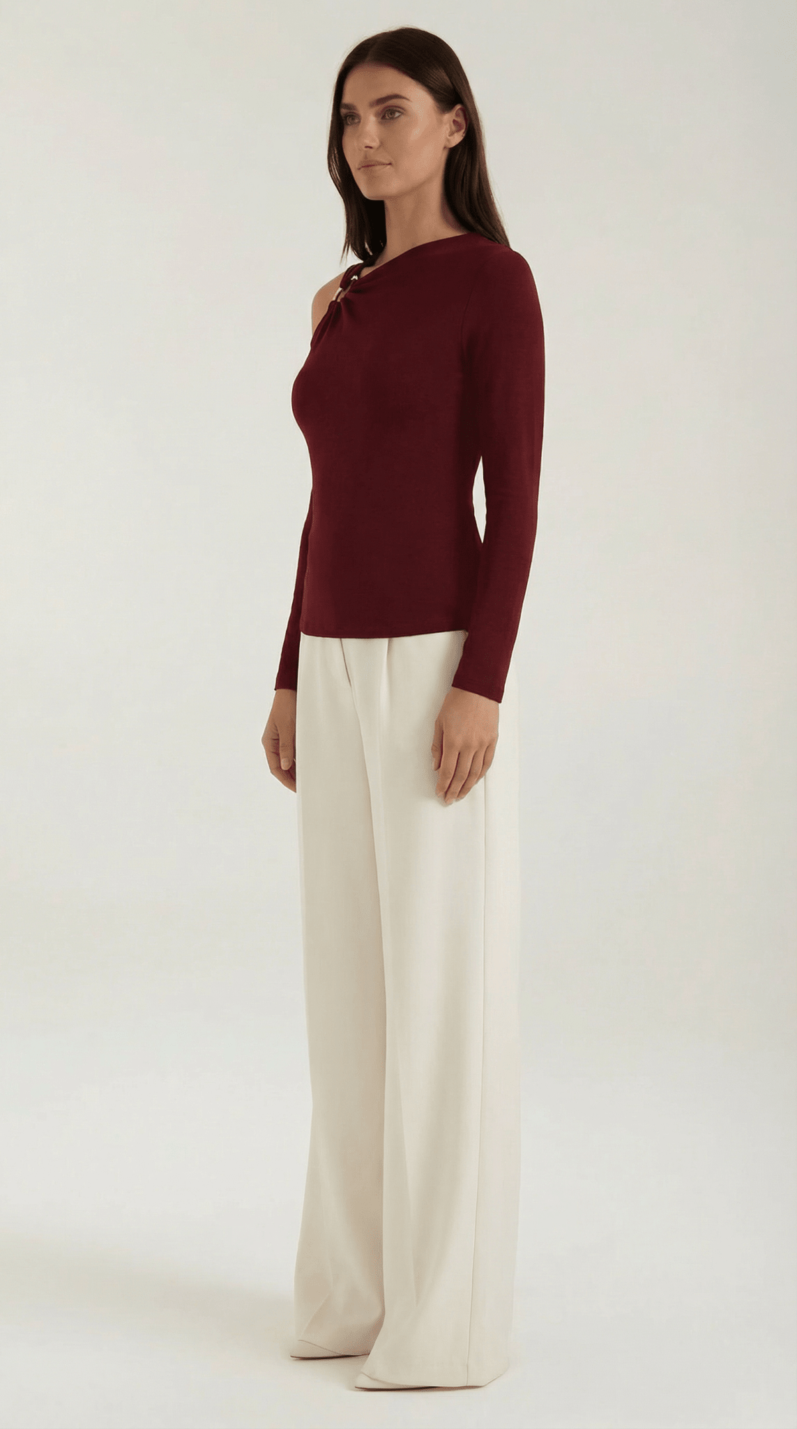 Women's Top — Sleeveless One Shoulder Asymmetric Neckline - Hudson Harper - Women Top