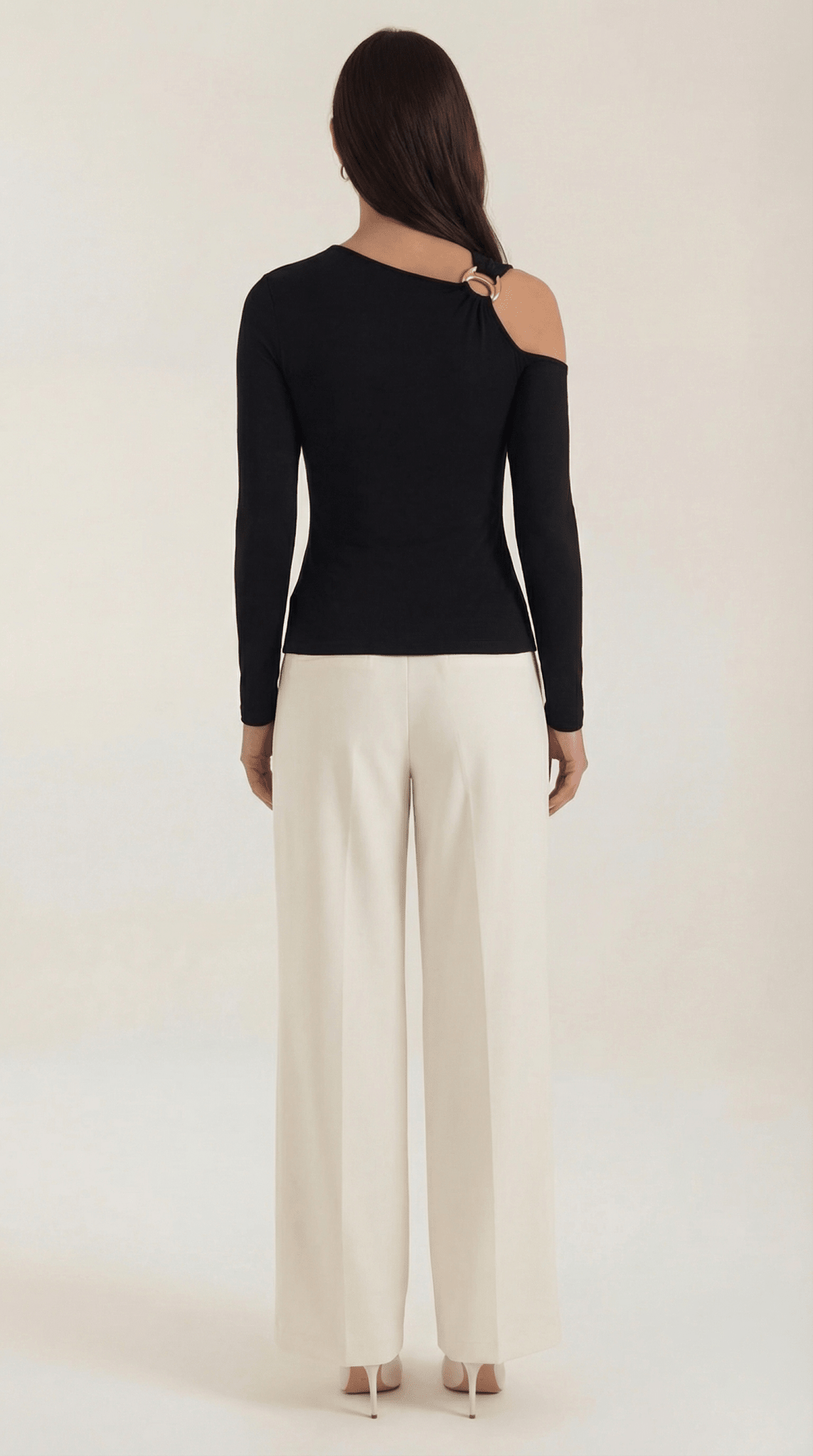 Women's Top — Sleeveless One Shoulder Asymmetric Neckline - Hudson Harper - Women Top