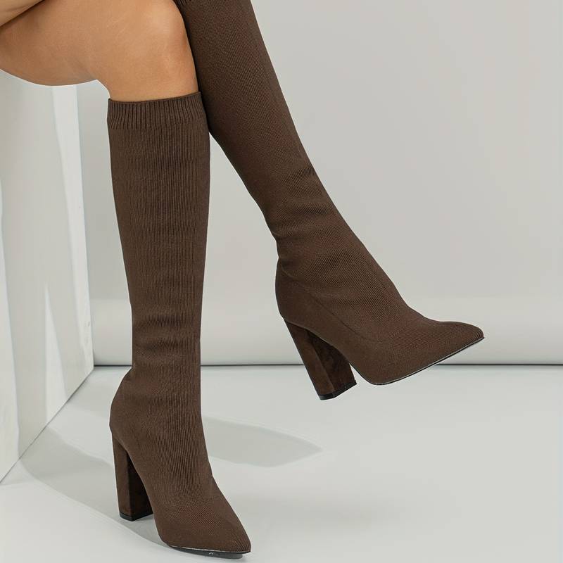 Ankle Boots Women Ankle Length Block Heel Structured Upper Design - Hudson Harper - Women Boots