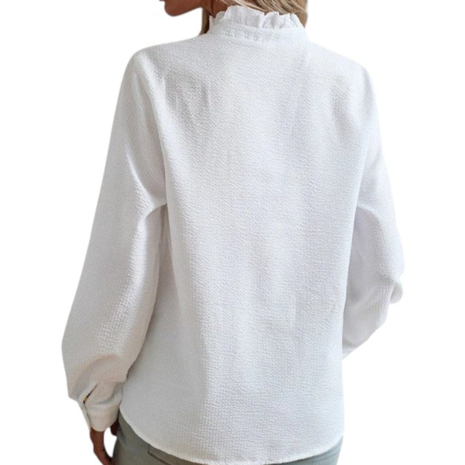 Blouse Women Striped Long Sleeve Classic Fit - Hudson Harper - Blouses
