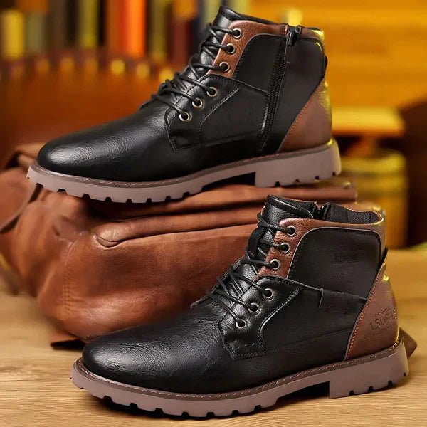 Boots Men Leather Strong Stylish - Hudson Harper - Casual Boots