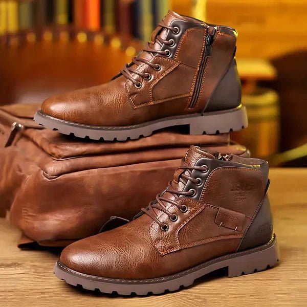 Boots Men Leather Strong Stylish - Hudson Harper - Casual Boots