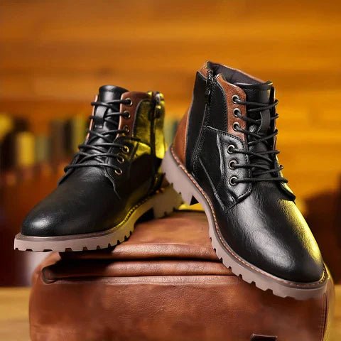Boots Men Leather Strong Stylish - Hudson Harper - Casual Boots