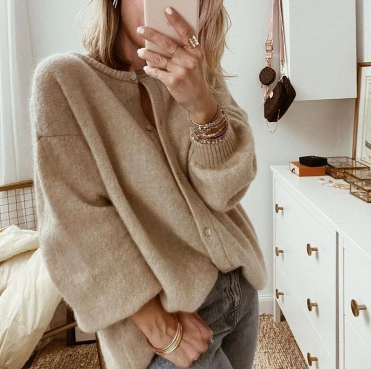 Cardigan Women Warm Elegant Long Sleeve All - Round Sweater - Hudson Harper - Women Cardigans