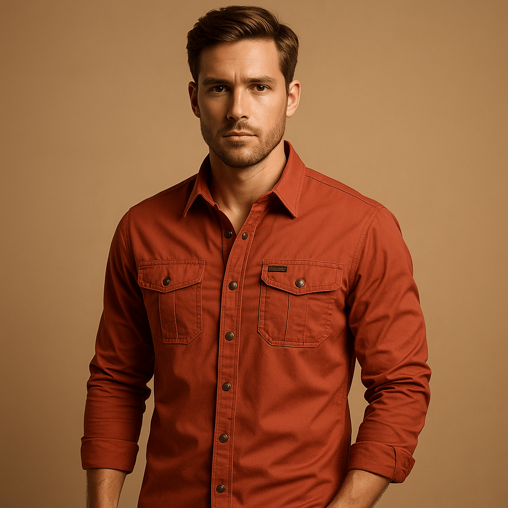 Cargo Shirt Men Relaxed Fit Outdoor Style for Everyday Comfort - Hudson Harper - Men Shirt