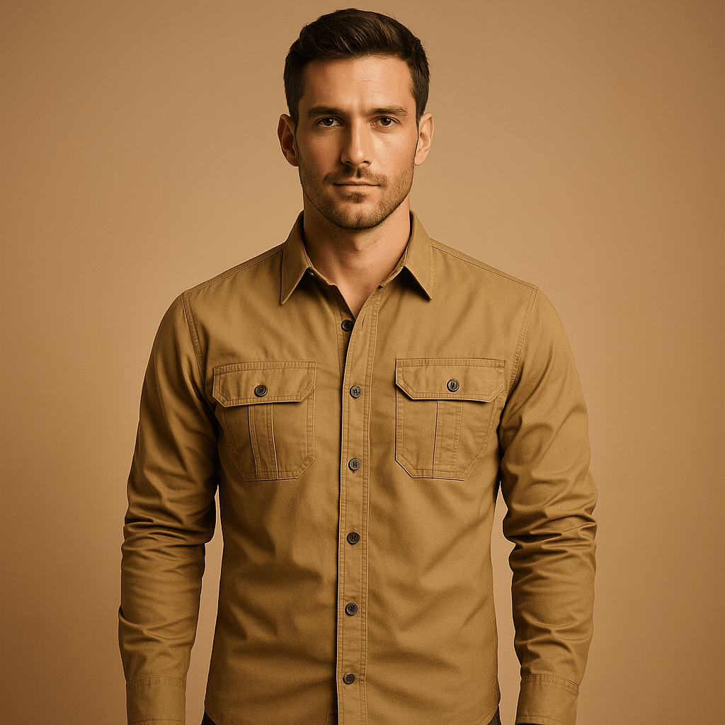Cargo Shirt Men Relaxed Fit Outdoor Style for Everyday Comfort - Hudson Harper - Men Shirt