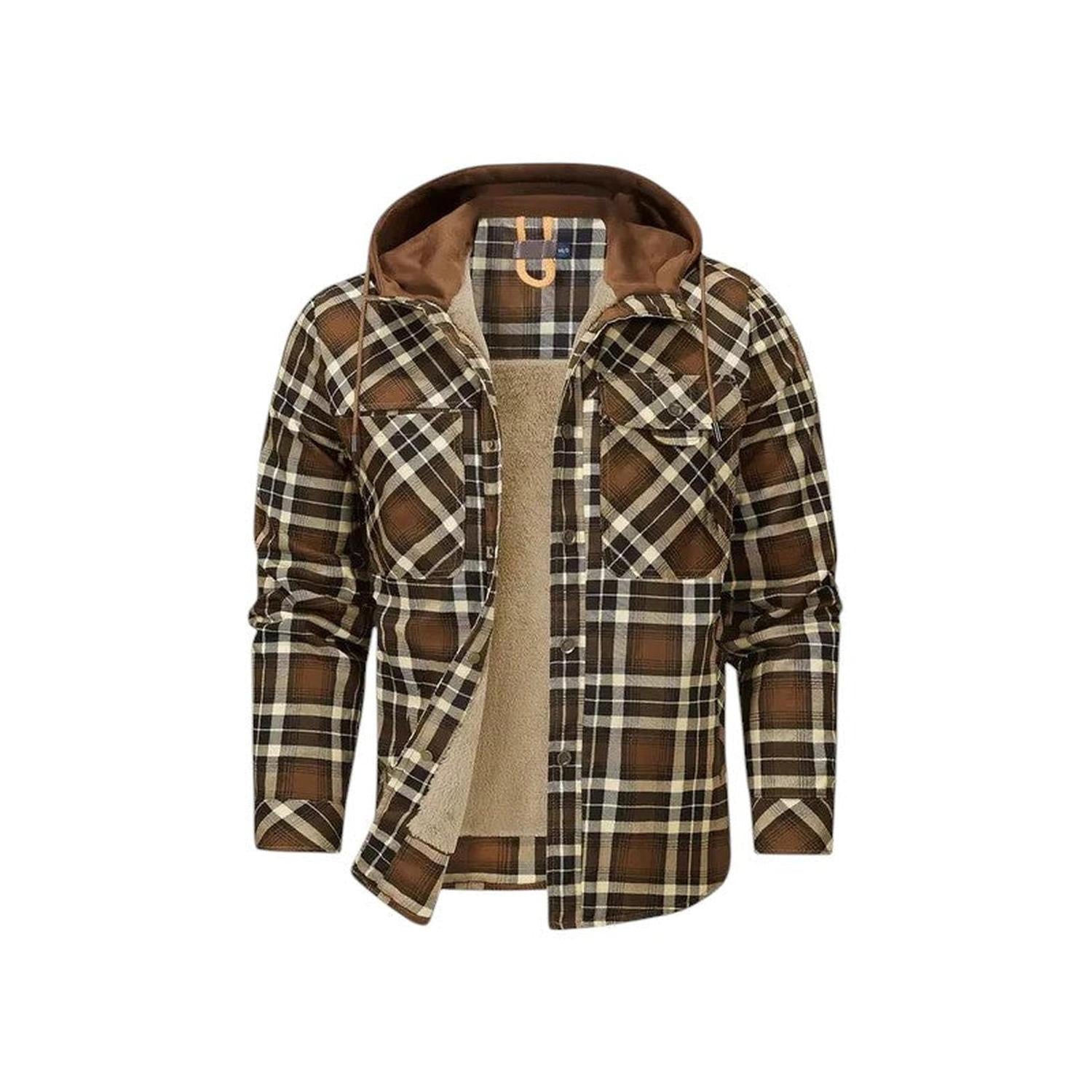 Checked Jacket Men Hooded - Hudson Harper - Hoodies