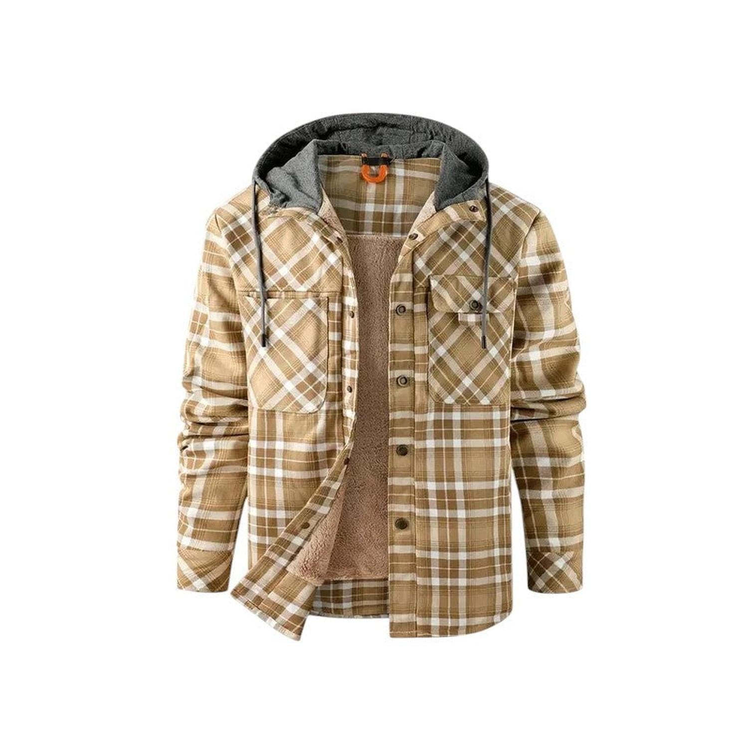 Checked Jacket Men Hooded - Hudson Harper - Hoodies