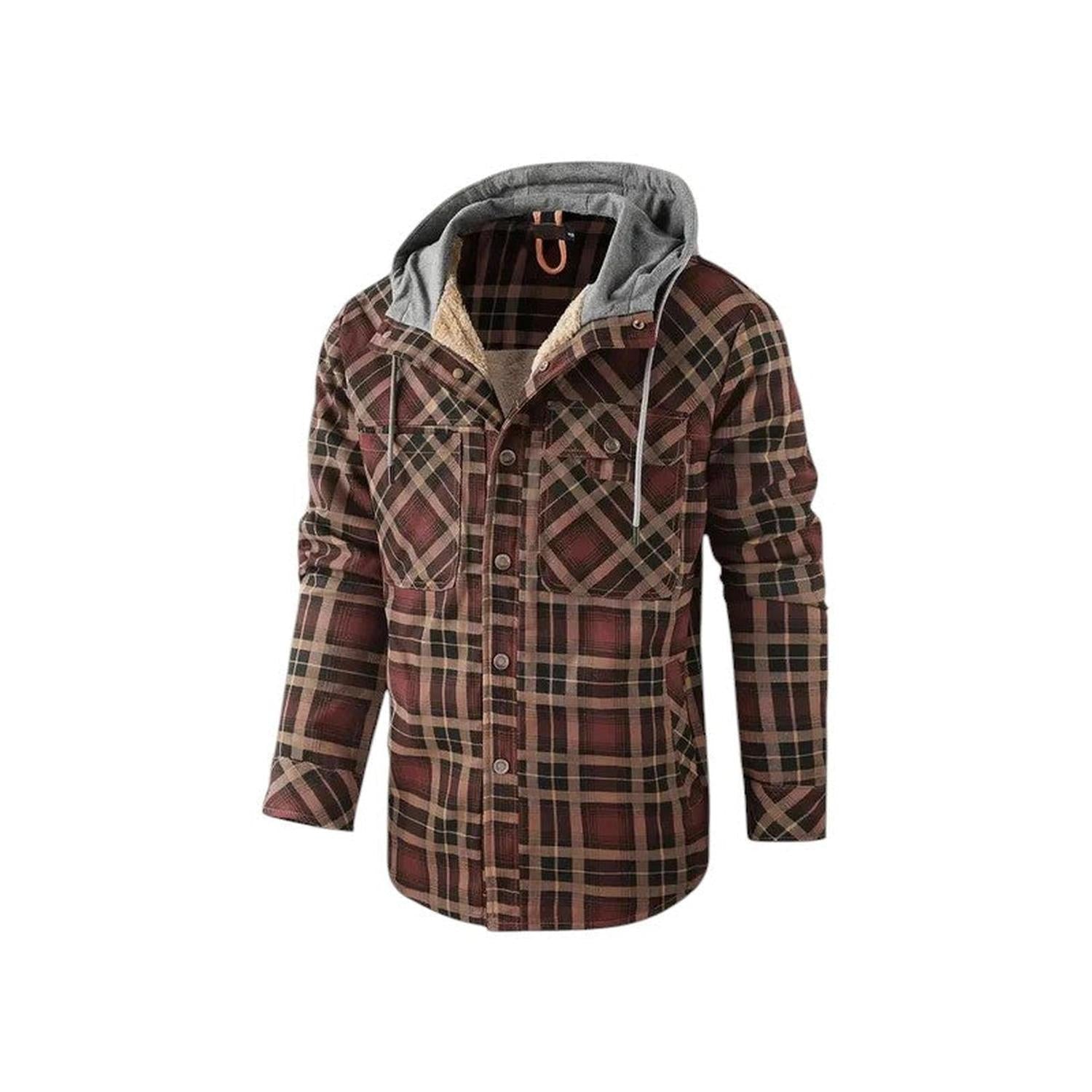 Checked Jacket Men Hooded - Hudson Harper - Hoodies