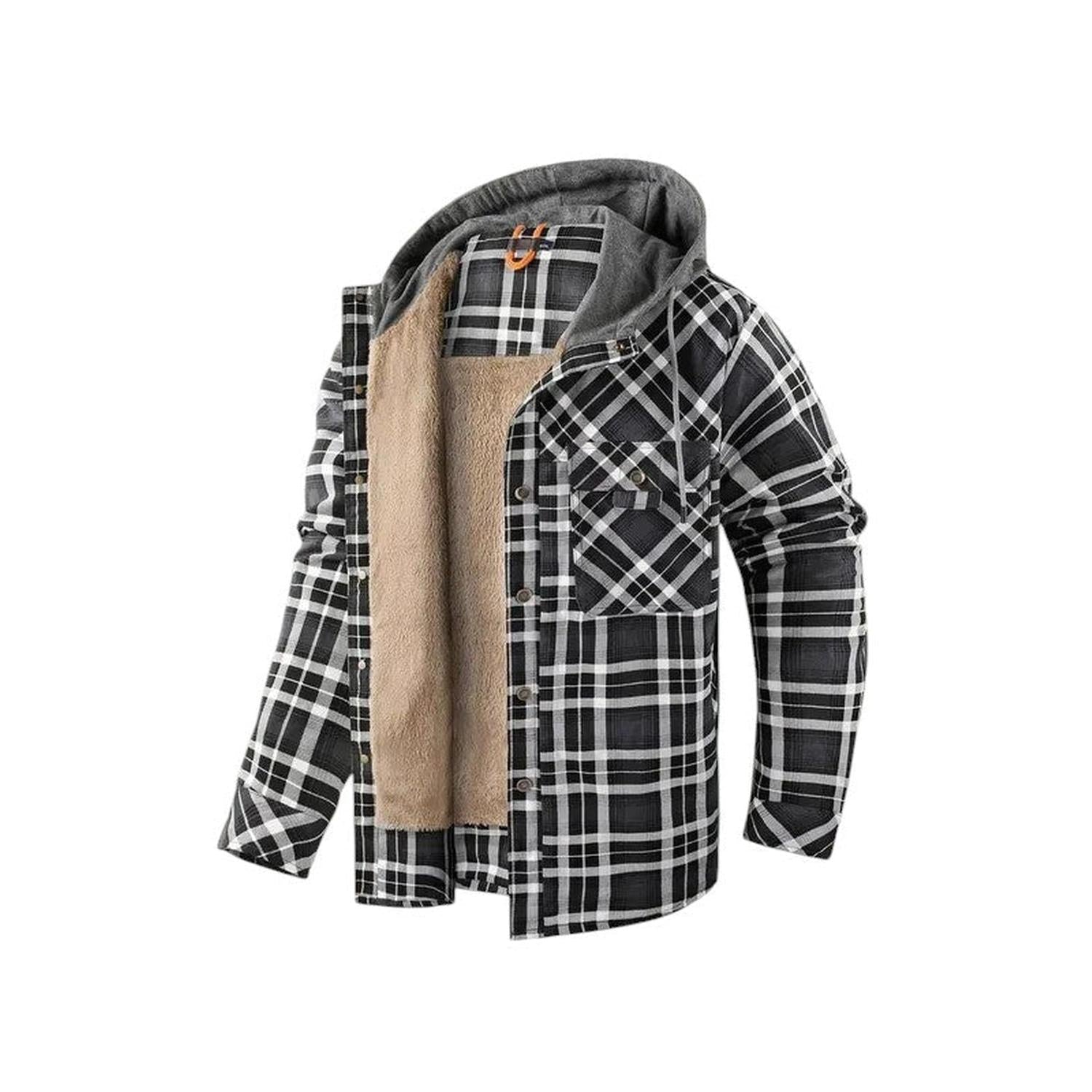 Checked Jacket Men Hooded - Hudson Harper - Hoodies