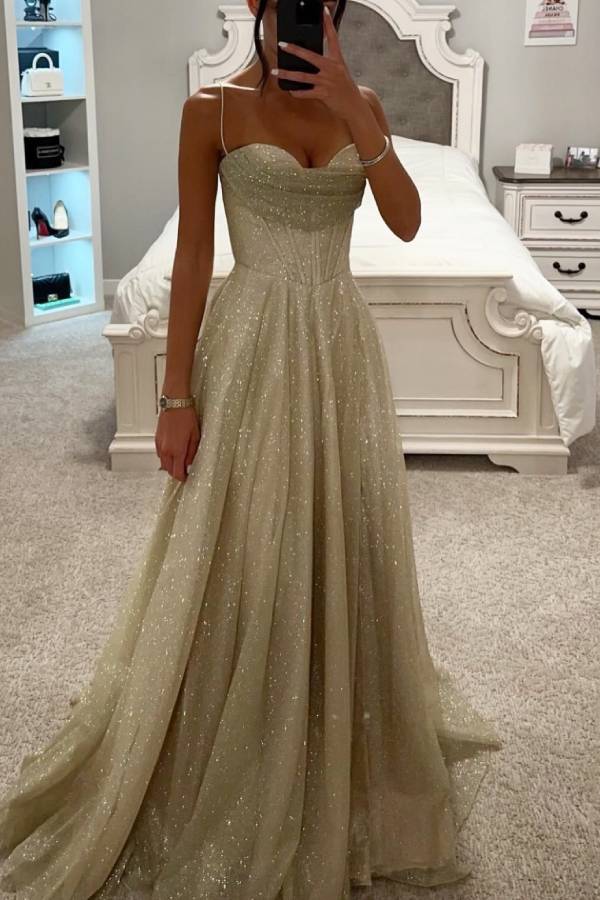Evening Gown Women Elegant Glitter Maxi Fit Chic Look - Hudson Harper - Dresses