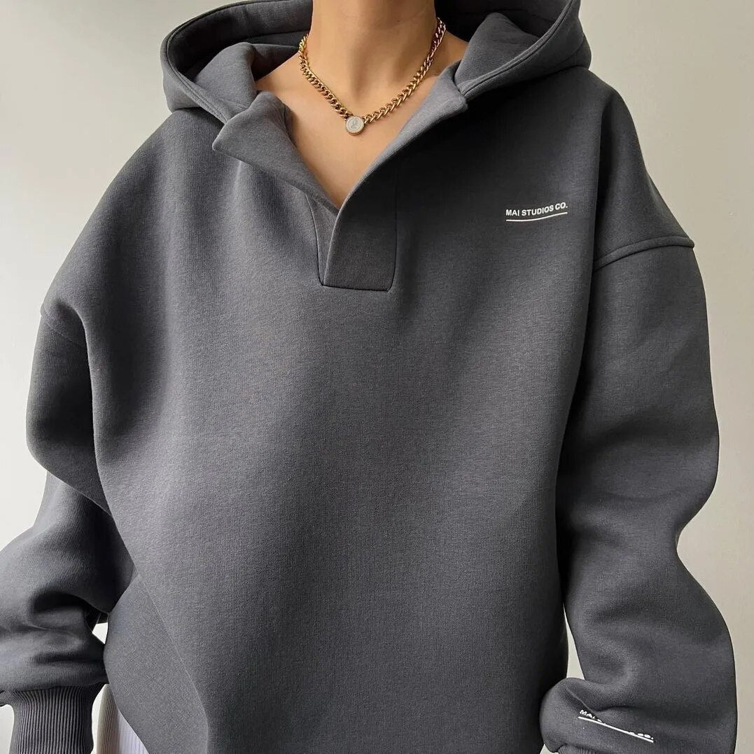 Hoodie Women Warm Casual Hooded Sweatshirt for Winter - Hudson Harper - Women Hoodie