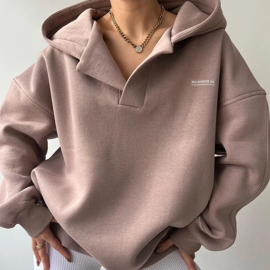 Hoodie Women Warm Casual Hooded Sweatshirt for Winter - Hudson Harper - Women Hoodie