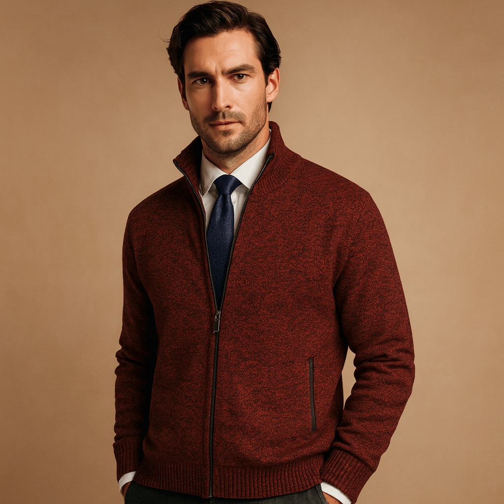 Jacket Men Zip - Up Design for Casual and Sporty Comfort - Hudson Harper - Men Jackets
