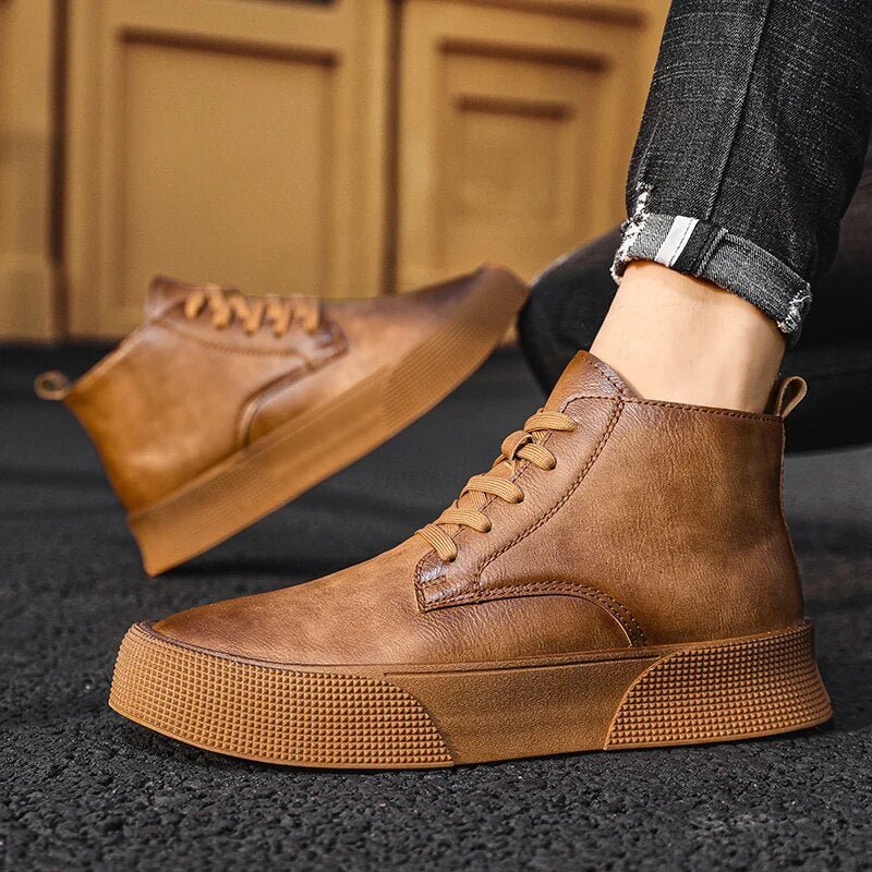 Lace - Up Boots Men Robust Durable Design with Timeless Appeal - Hudson Harper - Boots