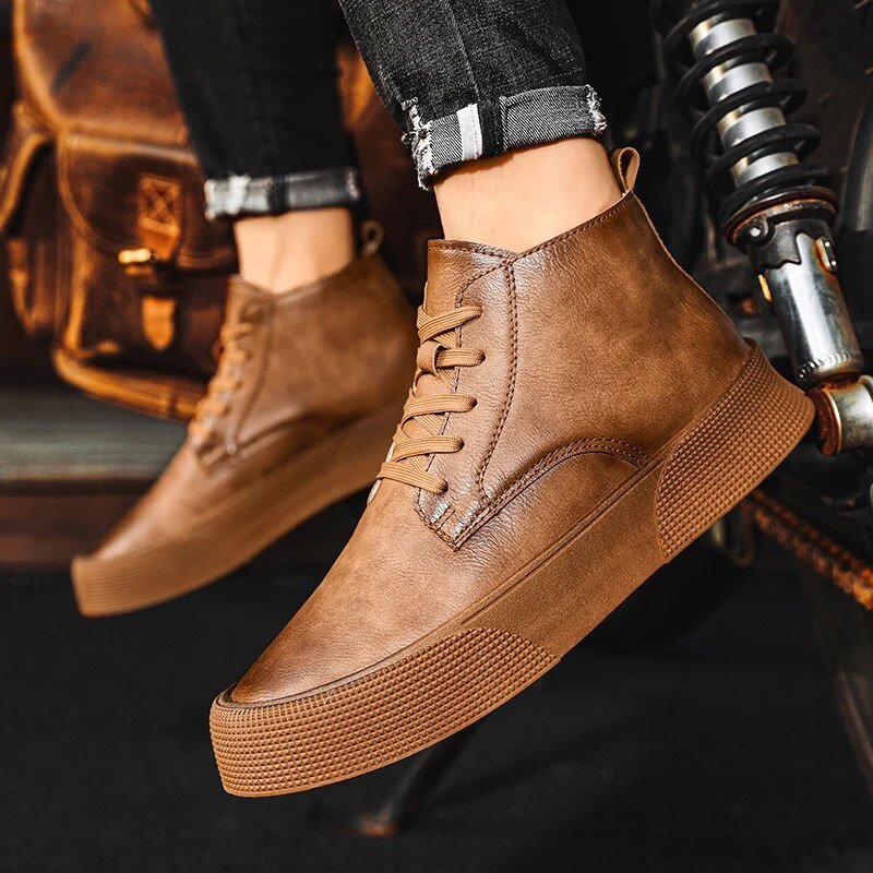 Lace - Up Boots Men Robust Durable Design with Timeless Appeal - Hudson Harper - Boots