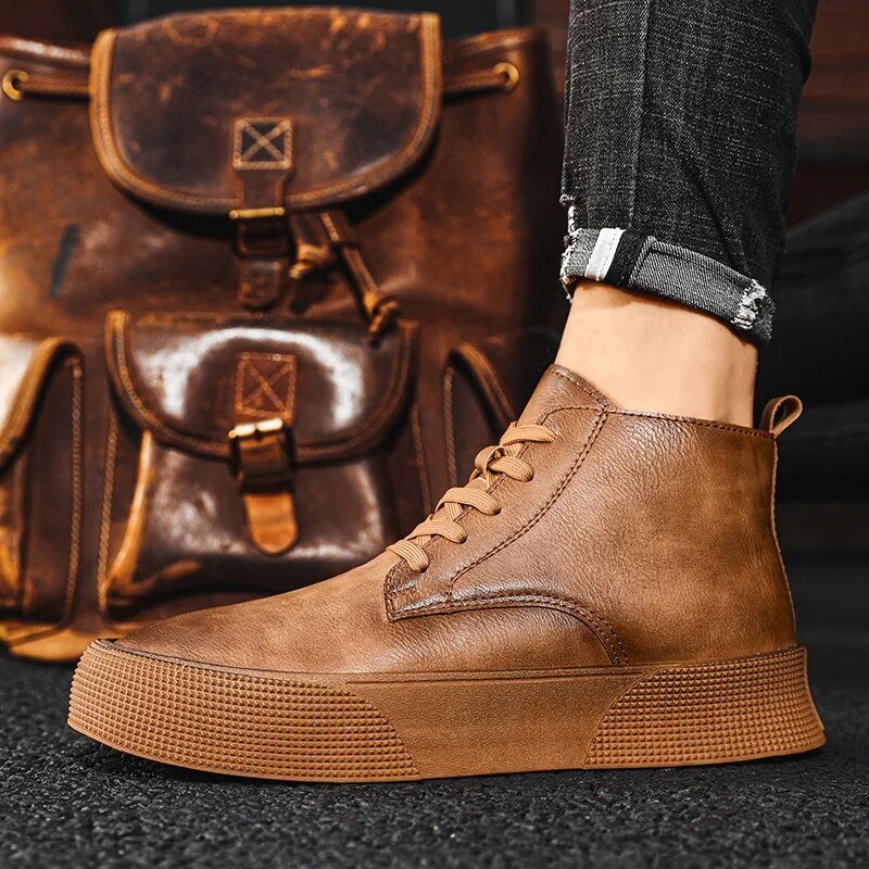 Lace - Up Boots Men Robust Durable Design with Timeless Appeal - Hudson Harper - Boots