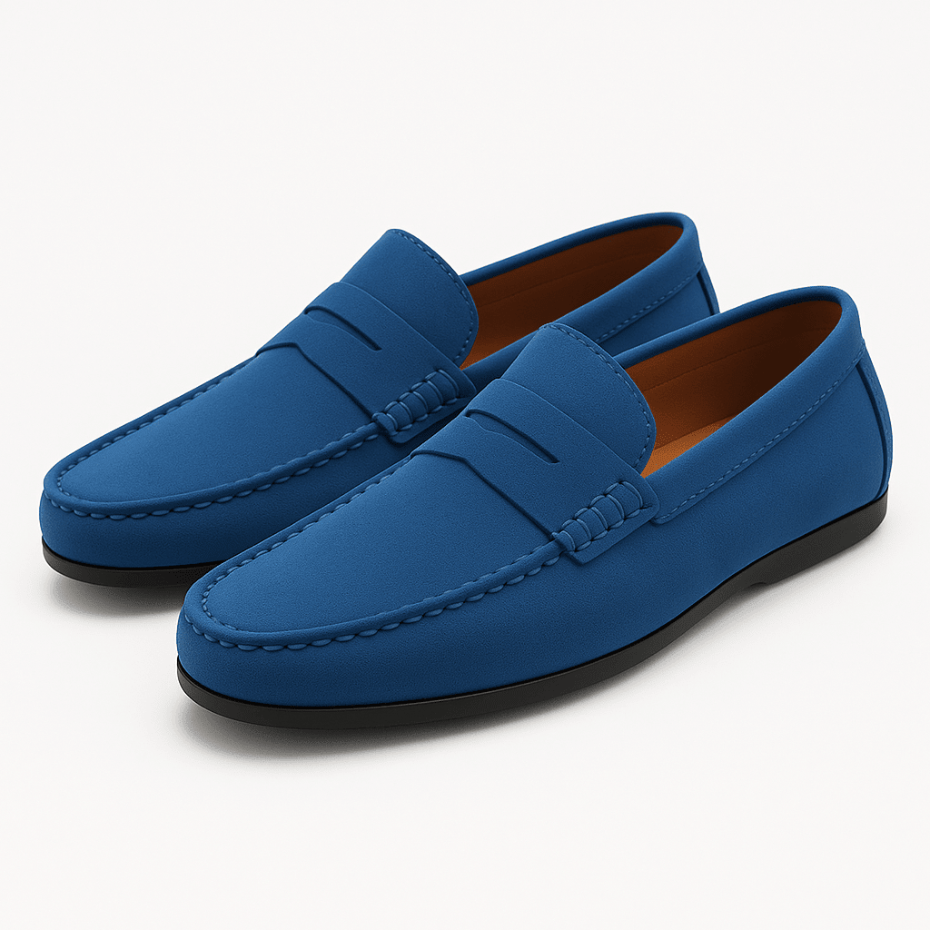 Loafers Men Suede Slip On Comfortable Casual Shoes - Hudson Harper - Men's Shoes