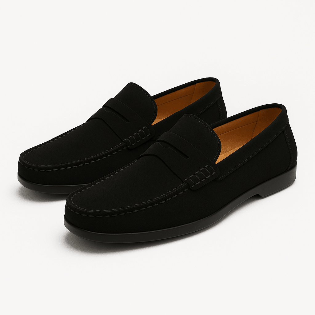 Loafers Men Suede Slip On Comfortable Casual Shoes - Hudson Harper - Men's Shoes