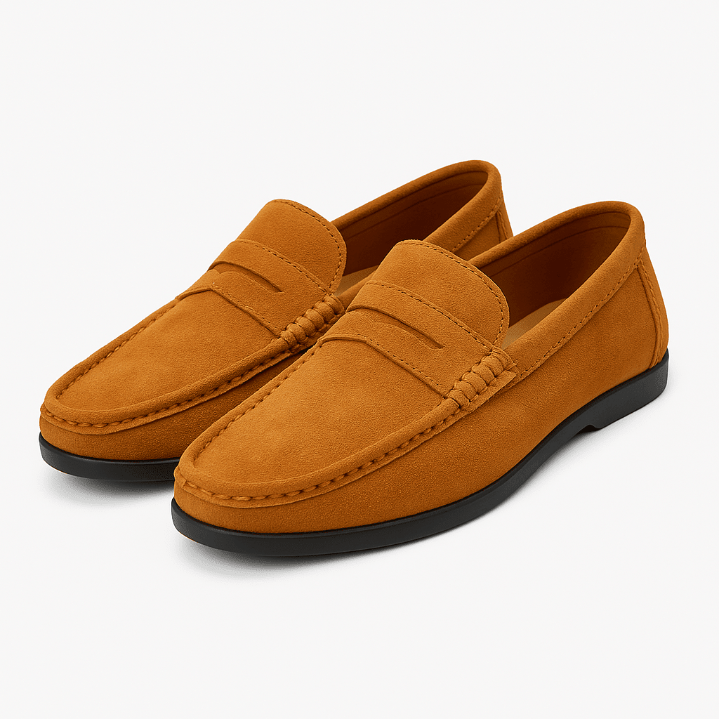 Loafers Men Suede Slip On Comfortable Casual Shoes - Hudson Harper - Men's Shoes