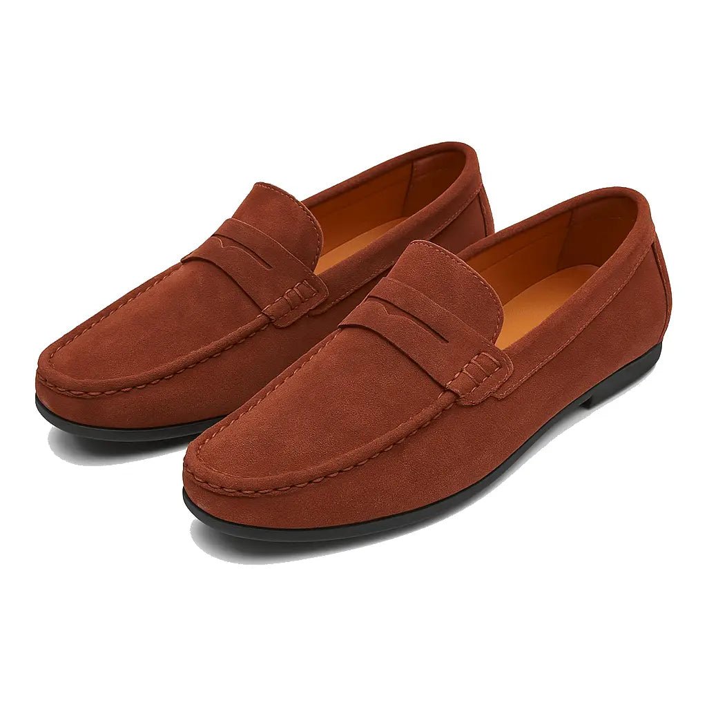 Loafers Men Suede Slip On Comfortable Casual Shoes - Hudson Harper - Men's Shoes