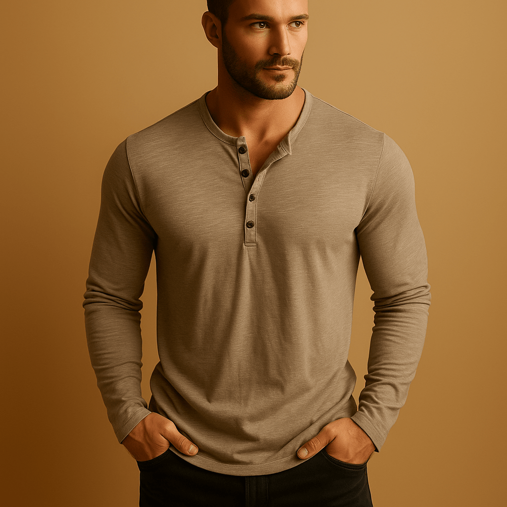 Long - sleeved Shirt Men Straight Fit Daily Use - Hudson Harper - Men Shirt