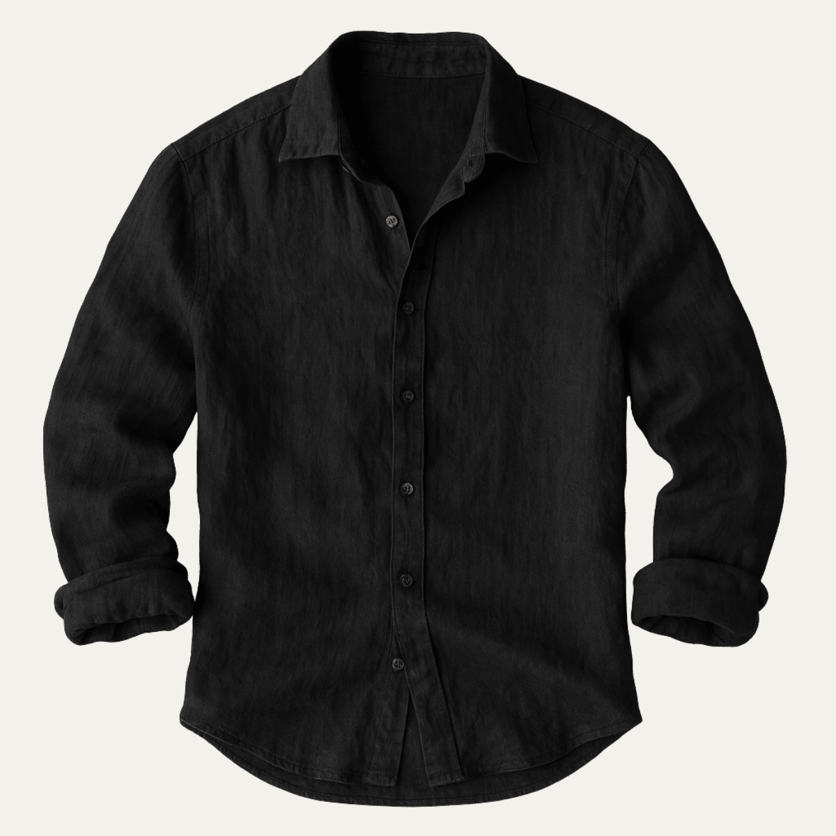 Men Shirt Long Sleeve Relaxed Fit Button Closure - Hudson Harper - Men Shirt