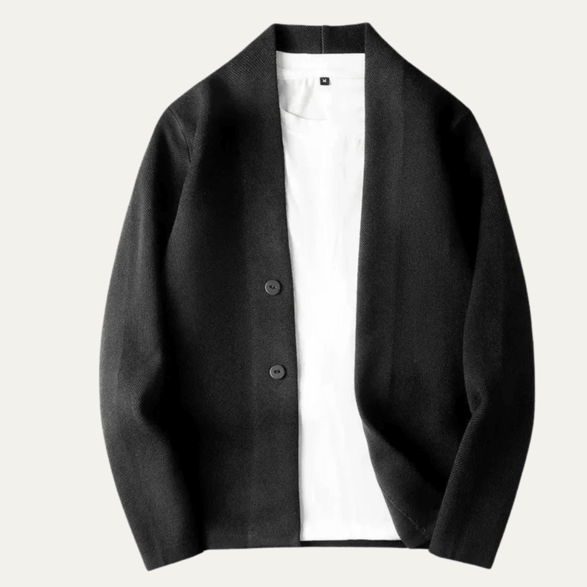 Men's Cardigan — Knit Button Front Tailored Fit Long Sleeve - Hudson Harper - Men Cardigan