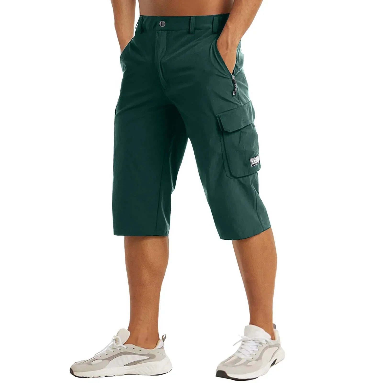 Men's Cargo Shorts — Regular Fit Quick - Dry Multi - Pocket Zip Design - Hudson Harper - Men Shorts
