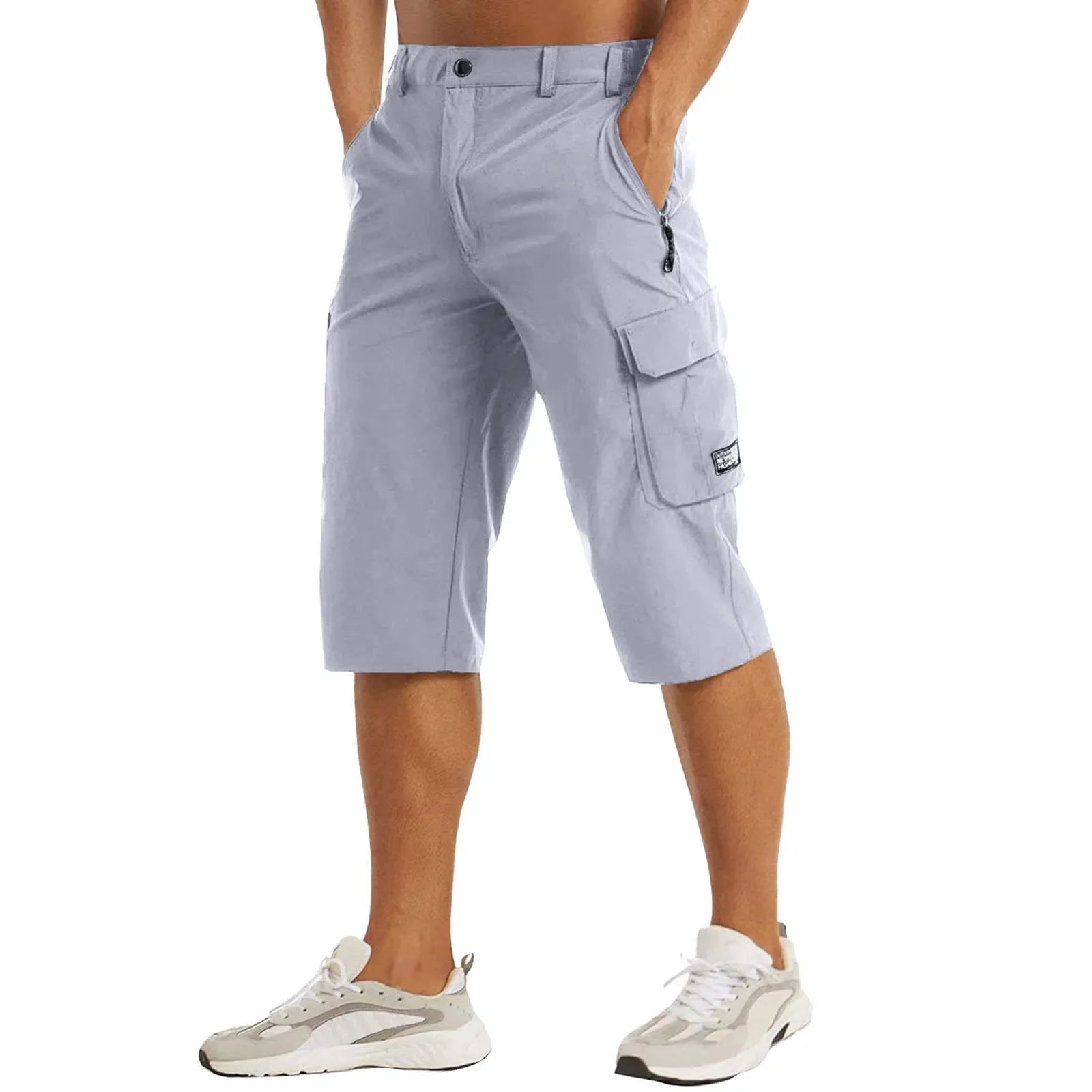 Men's Cargo Shorts — Regular Fit Quick - Dry Multi - Pocket Zip Design - Hudson Harper - Men Shorts