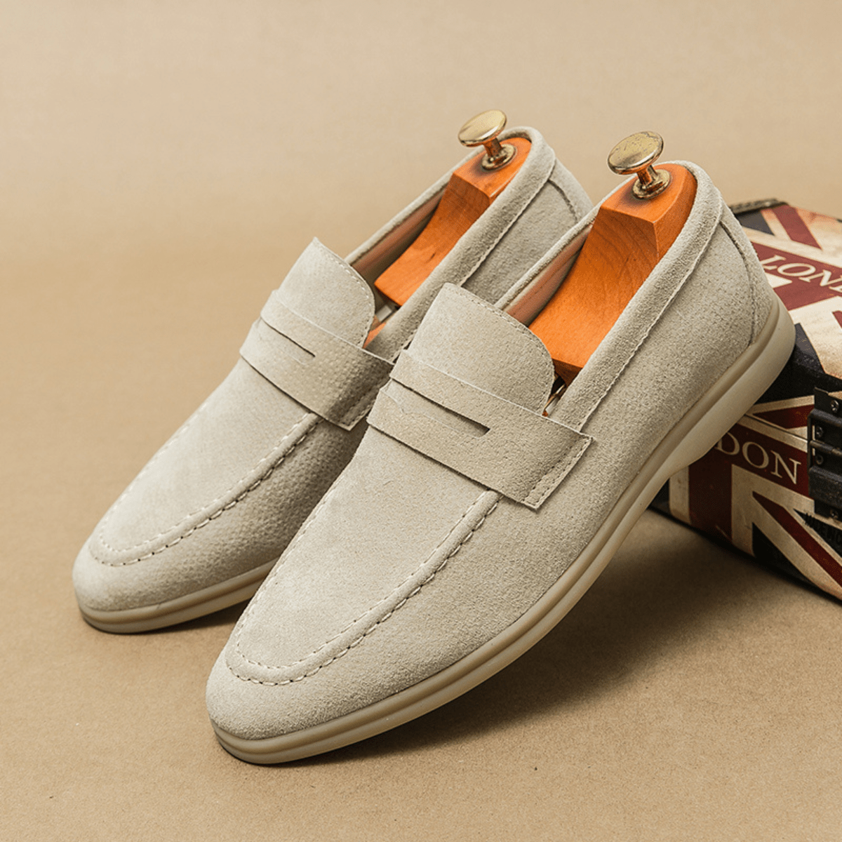 Men's Classic Fit Slip - On Loafers — Timeless Style - Hudson Harper - Men Shoes