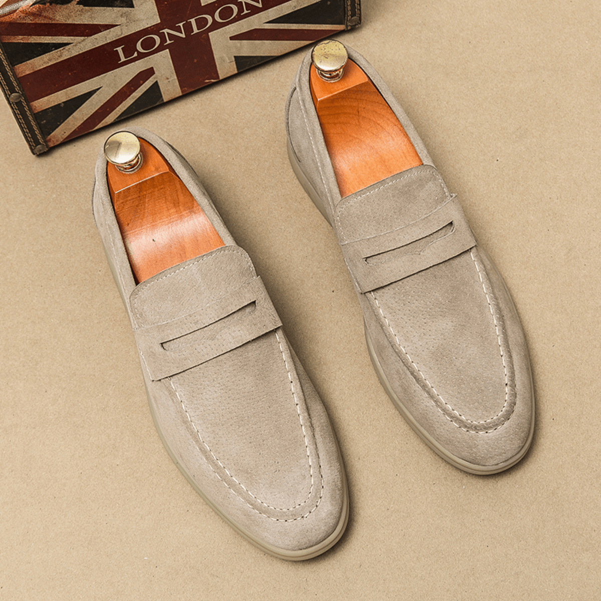 Men's Classic Fit Slip - On Loafers — Timeless Style - Hudson Harper - Men Shoes