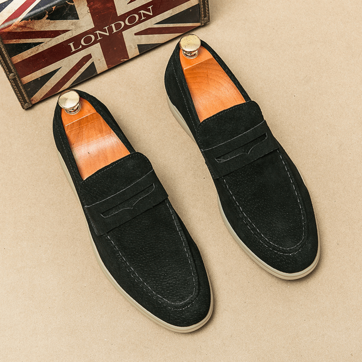 Men's Classic Fit Slip - On Loafers — Timeless Style - Hudson Harper - Men Shoes