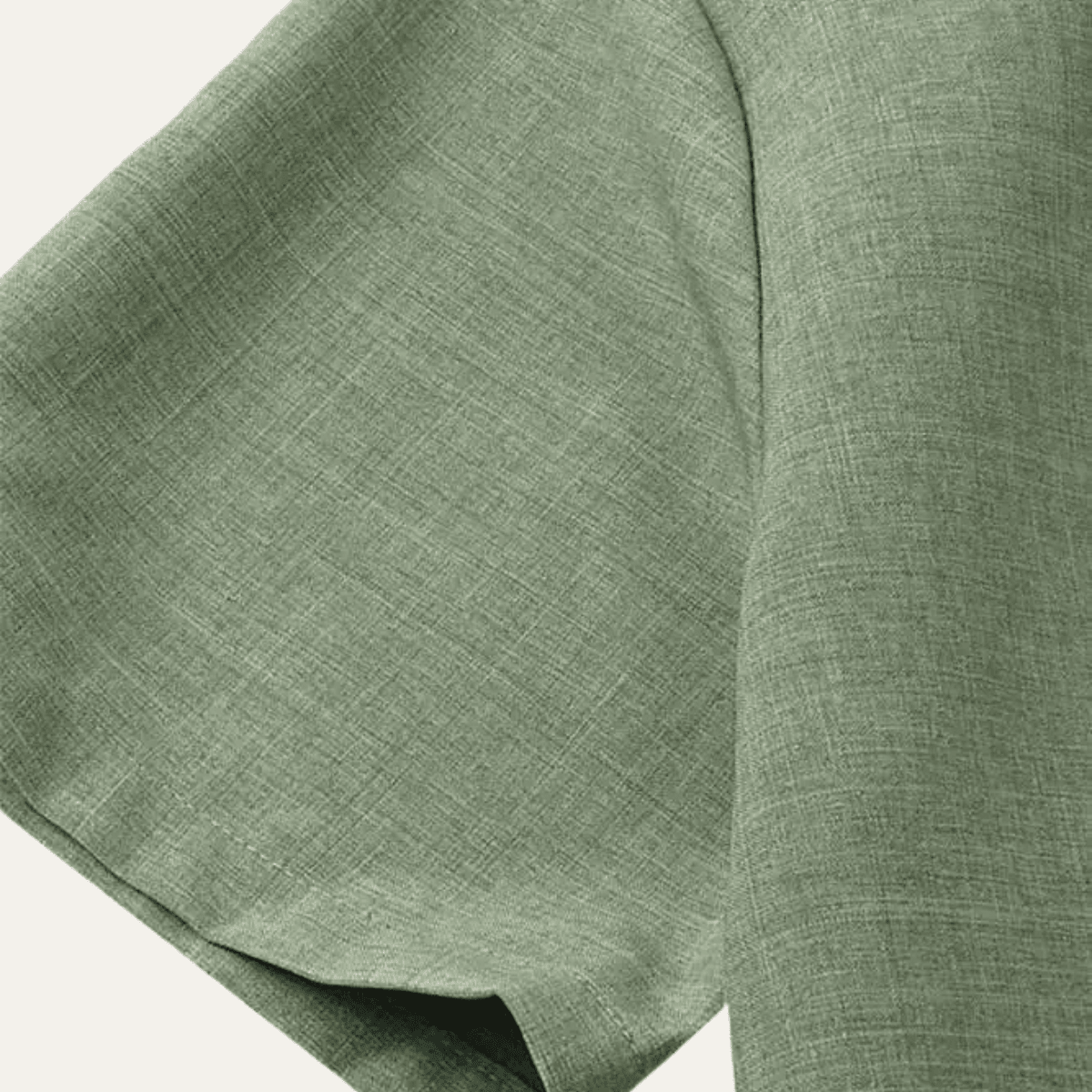 Men's Linen Shirt - Oversize Fit Short Sleeve Straight Cut - Hudson Harper - Men Shirt