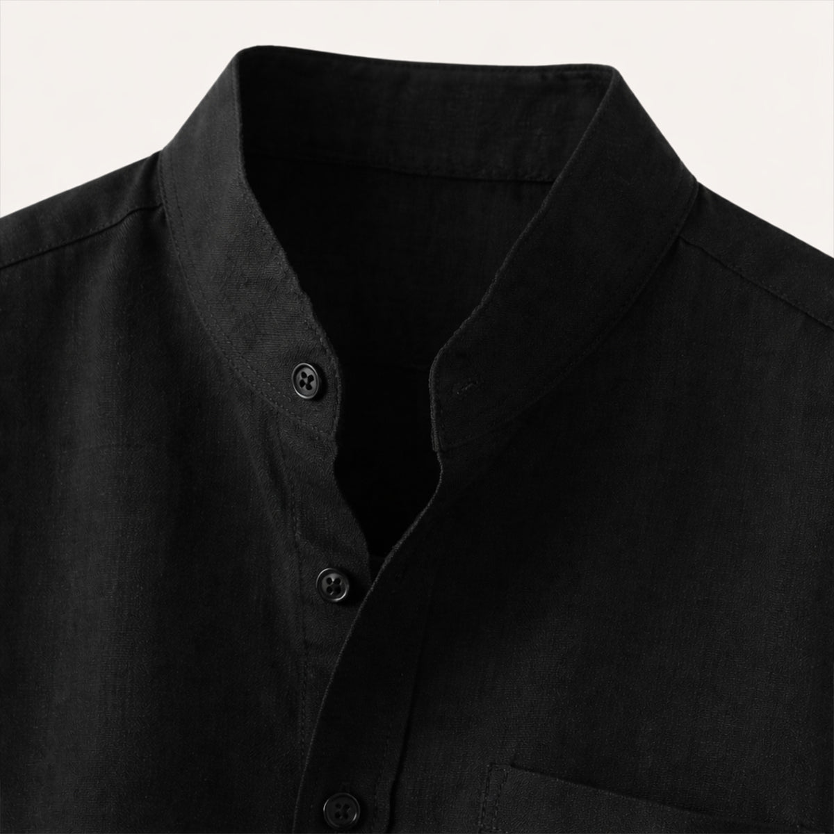 Men's Linen Shirt - Oversized Fit Short Sleeve Button Front - Hudson Harper - Men Shirt