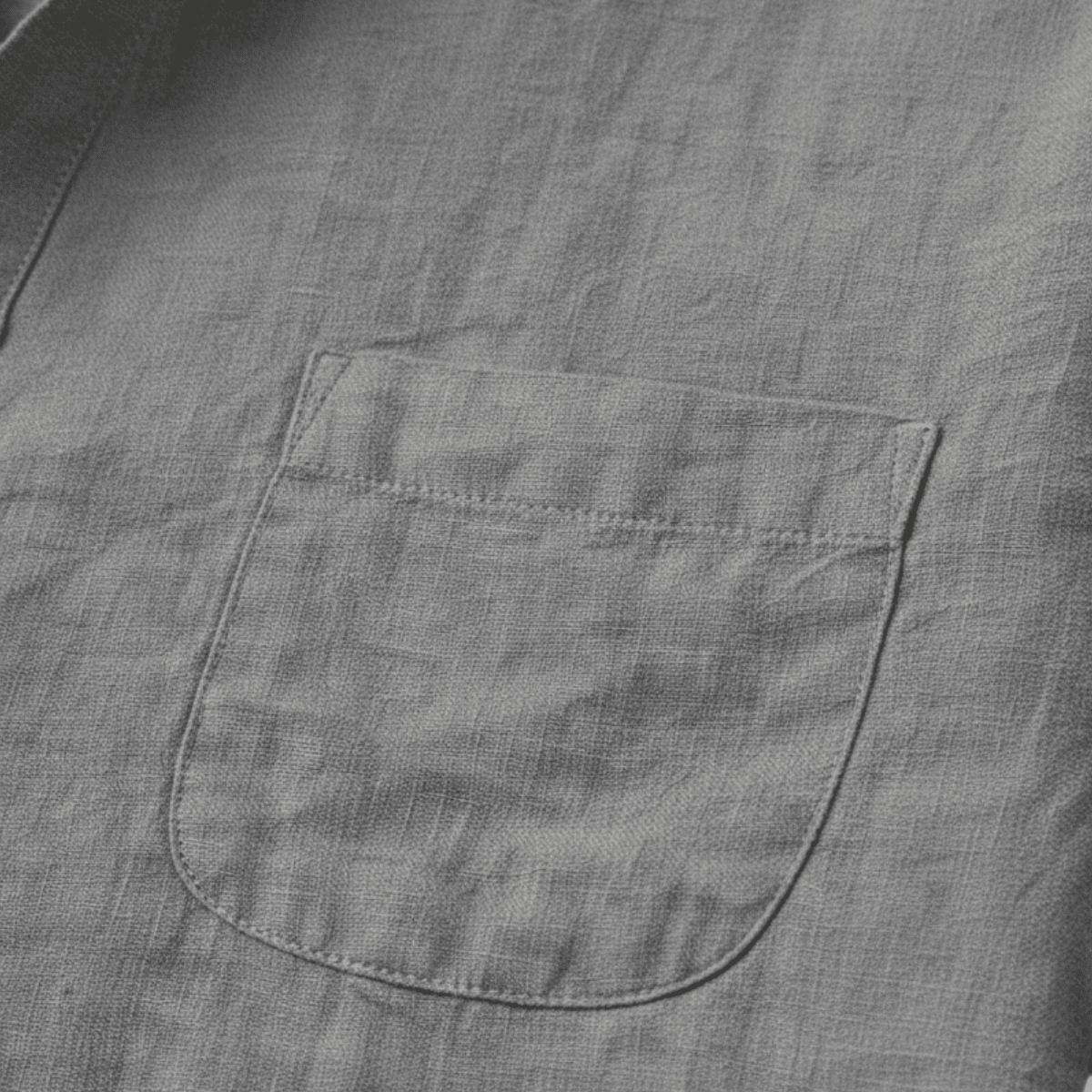 Men's Linen Shirt - Relaxed Fit Short Sleeve Henley Neck - Hudson Harper - Men Shirt