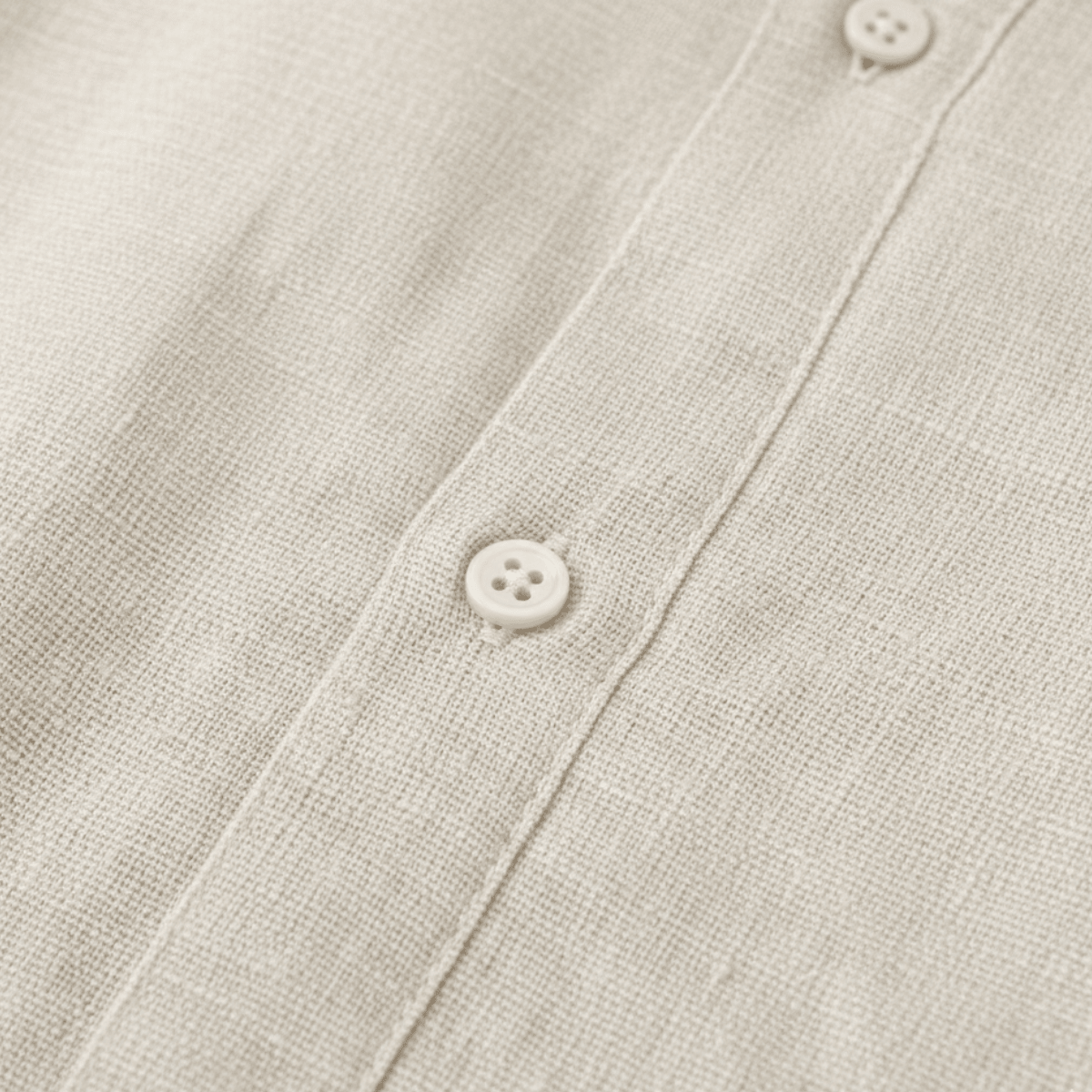 Men's Linen Shirt & Shorts Set - Long Sleeve Loose Fit Button Closure - Hudson Harper - Men Set