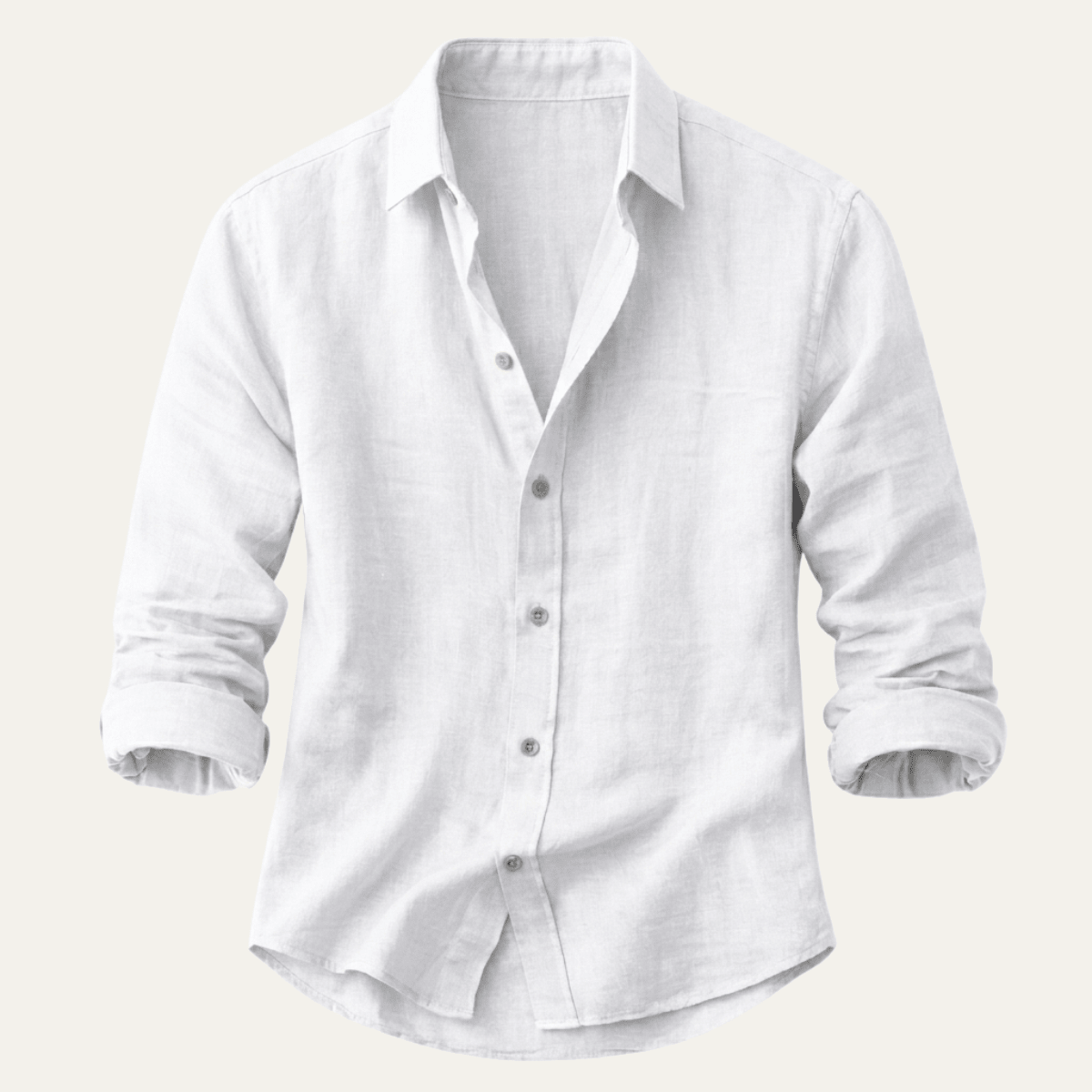 Men's Linen Shirt - Tailored Fit Full Button Placket - Hudson Harper - Men Shirt